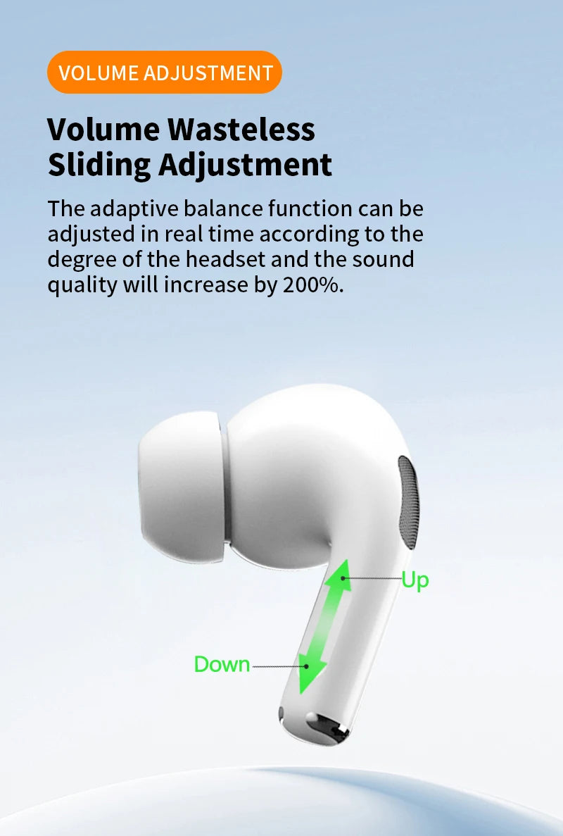 Airs Pod Wireless Bluetooth Earphones High-Fidelity Stereo Sound Quality and Long Battery Life Music Earbuds for iPhone Xiaomi