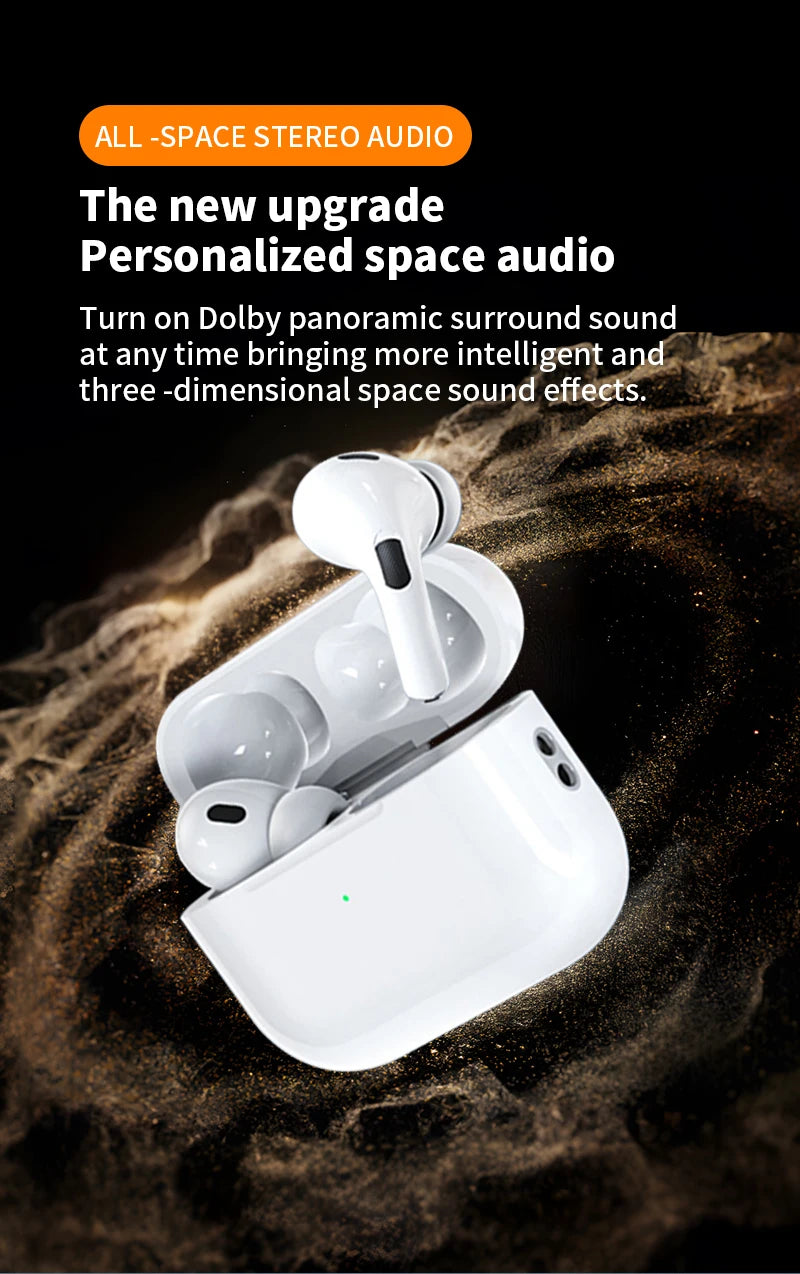 Airs Pod Wireless Bluetooth Earphones High-Fidelity Stereo Sound Quality and Long Battery Life Music Earbuds for iPhone Xiaomi