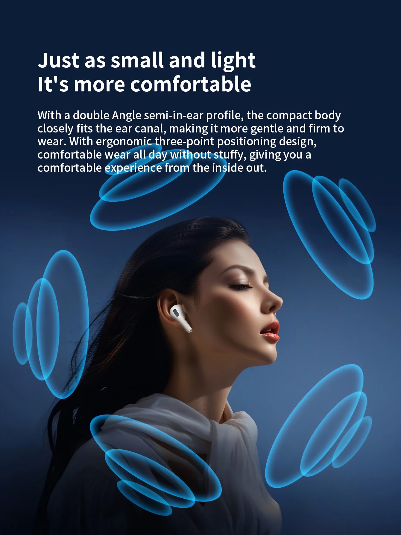 Airs Pod Wireless In-Ear Headphones For Iphone with 3 Mic/Spatial Voice/Shared Audio/Charging Case/BT5.3 In-Ear Hi-fi Stereo